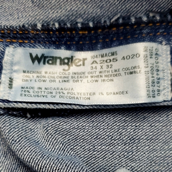 Sz 34x32 MENS WRANGLER JEANS BOOTCUT - Picture 3 of 7